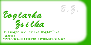 boglarka zsilka business card